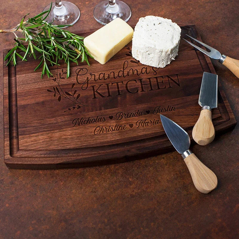 Grandma's Kitchen Personalized Cutting Board - GiftShire