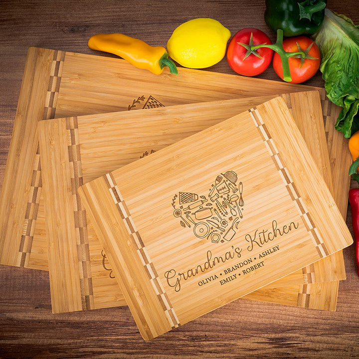Grandma's Kitchen Personalized Cutting Board - GiftShire