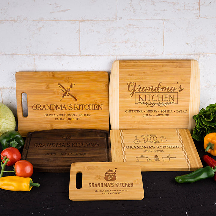 Grandma's Kitchen Personalized Cutting Board - GiftShire