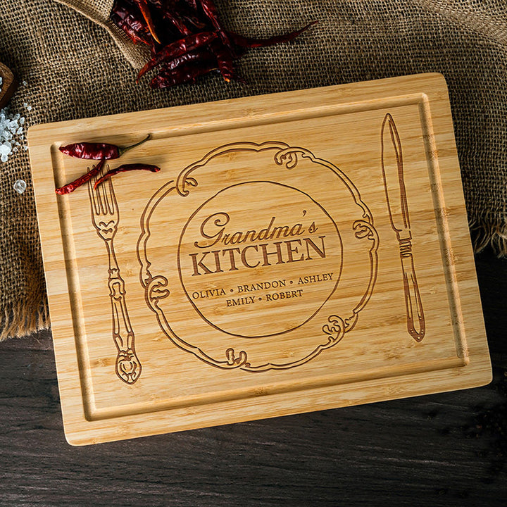 Grandma's Kitchen Personalized Cutting Board - GiftShire