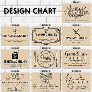 Grandma's Kitchen Personalized Cutting Board - GiftShire