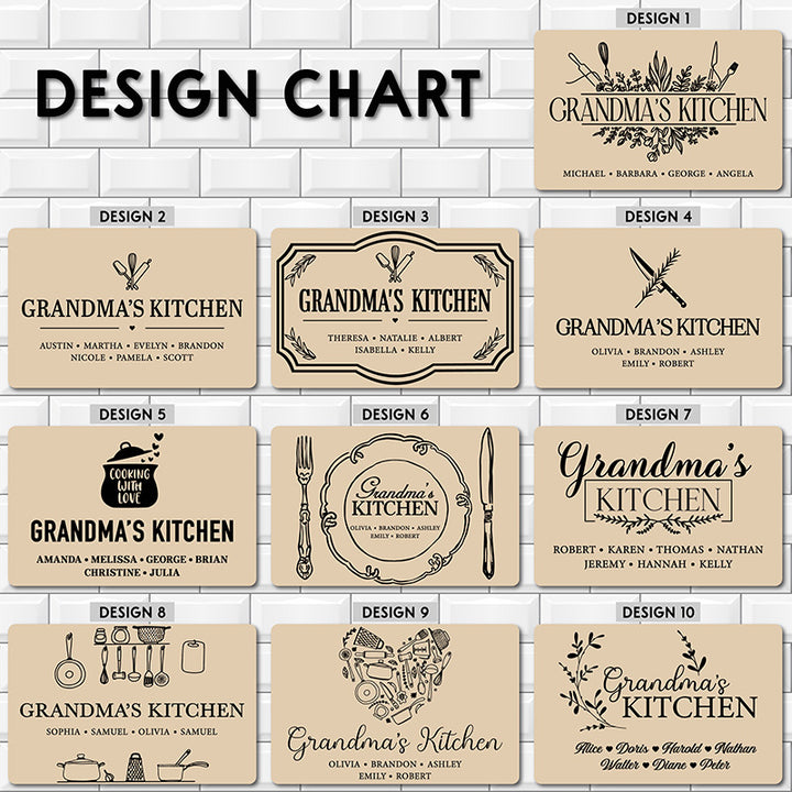 Grandma's Kitchen Personalized Cutting Board - GiftShire