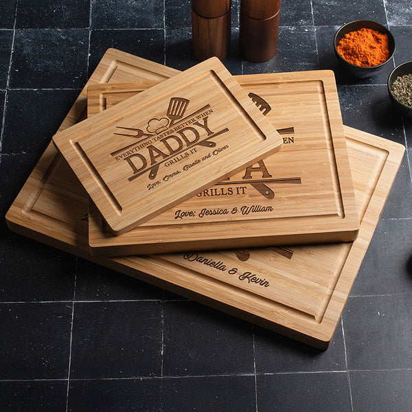 Grill Master Cutting Board for Father’s Day – Custom Chopping Boards