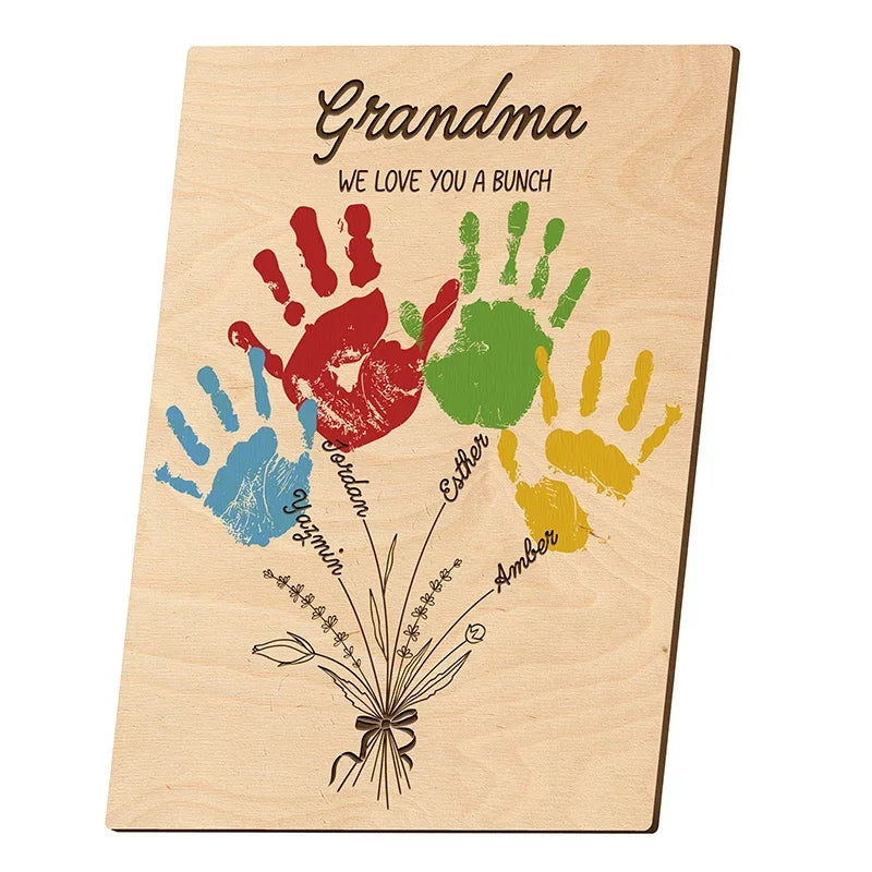 Handprint Personalized Wall Sign for Mom - GiftShire