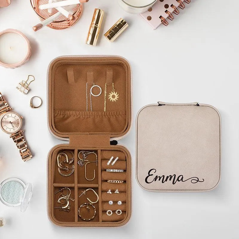 Calligraphy Name Personalized Jewelry Box Gift for Her - GiftShire