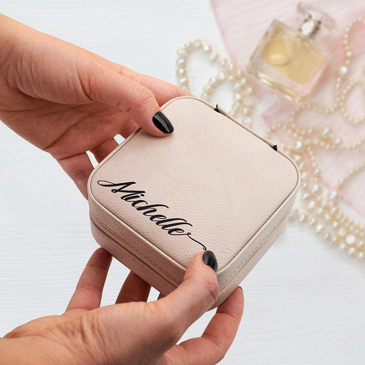 Calligraphy Name Personalized Jewelry Box Gift for Her - GiftShire