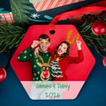 Hexagon Frame Photo Ornament