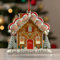 House of Gingerbread Family Ornaments – Upto 6 Family Member