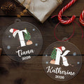 Initial Christmas Ornaments – Custom Christmas Tree Hangers