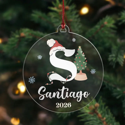 Initial Christmas Ornaments – Custom Christmas Tree Hangers