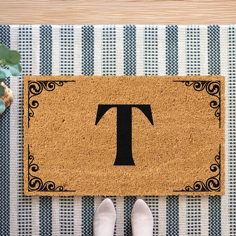 Initial Doormat – Personalized with Family Name - GiftShire