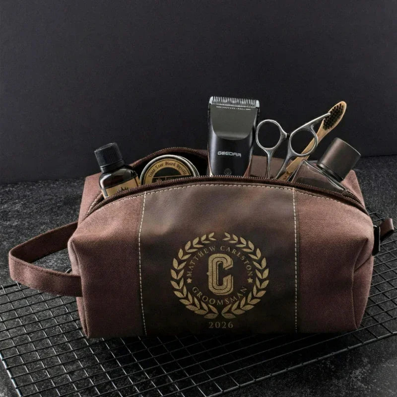 Groomsmen Toiletry Bag, Gift For Groom's Best Friend
