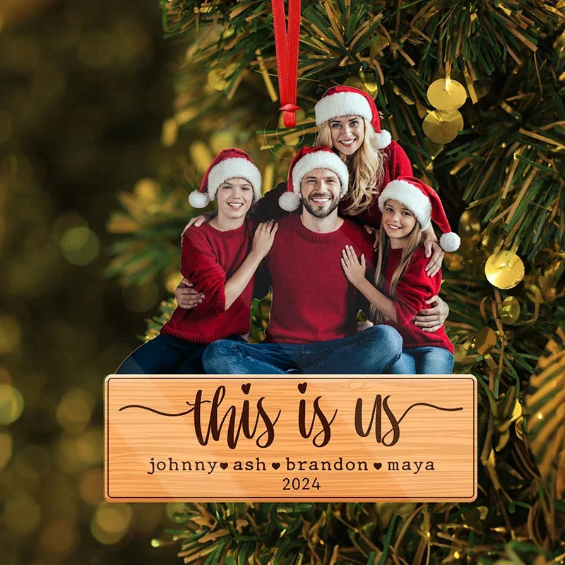Inspirational Ornaments with Custom Family Photo - GiftShire