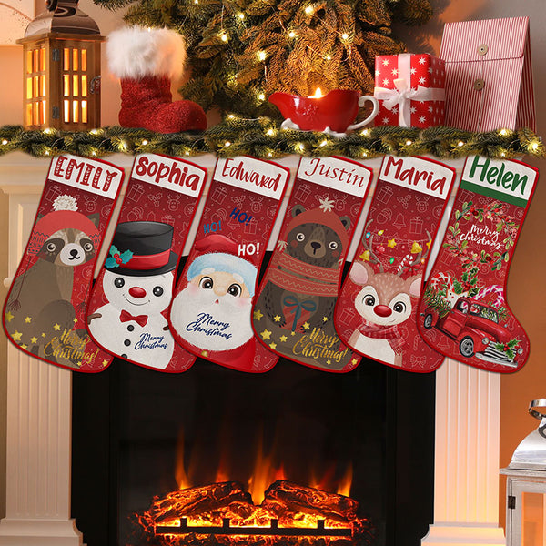 Inspirational Stockings for Christmas with Custom Name - GiftShire