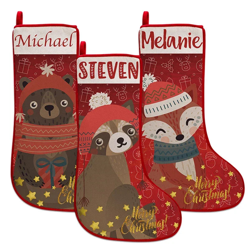 Inspirational Stockings for Christmas with Custom Name - GiftShire