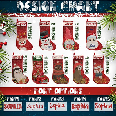 Inspirational Stockings for Christmas with Custom Name - GiftShire