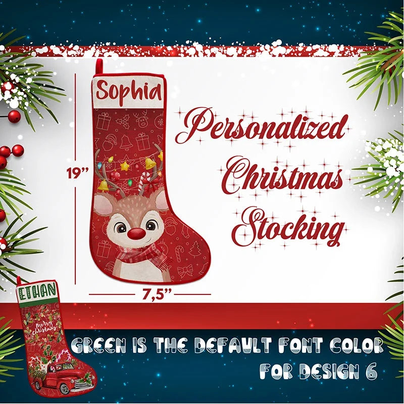 Inspirational Stockings for Christmas with Custom Name - GiftShire