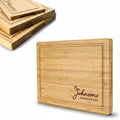 Juice Groove Bamboo Cutting Board - Family Name Engraved