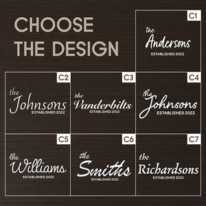 Juice Groove Bamboo Cutting Board - Family Name Engraved - GiftShire