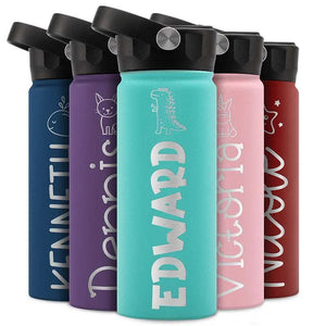 Kid's Water Bottle, Christmas Gift for Kids, Personalized Water Bottle - GiftShire