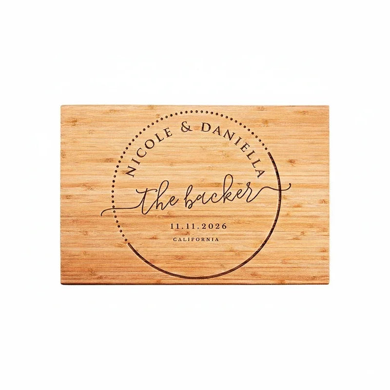 Couple's Name Engraved Housewarming Cutting Board