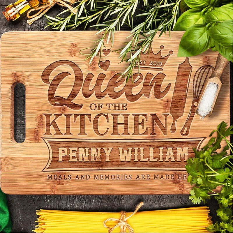Knife Friendly Cutting Board with Handle for Moms - GiftShire
