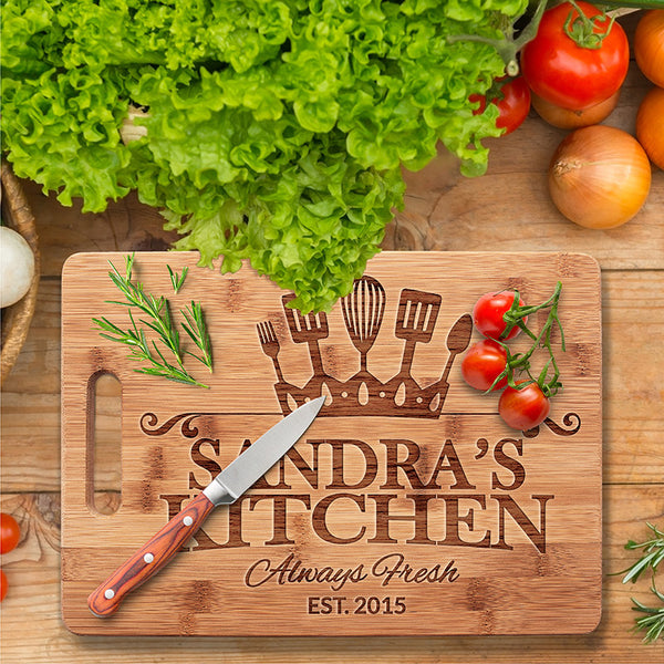 Knife Friendly Cutting Board with Handle for Moms - GiftShire
