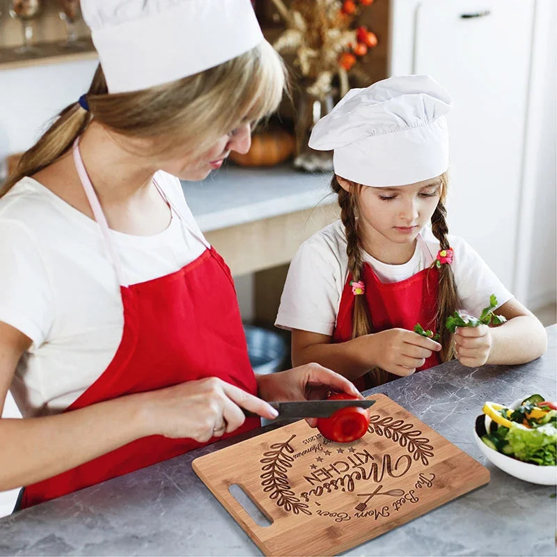 Knife Friendly Cutting Board with Handle for Moms - GiftShire