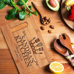 Knife Friendly Cutting Board with Handle for Moms - GiftShire