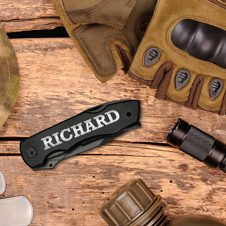 Laser Engraved Multitool Plier Knife, Custom Knife for Dad - GiftShire