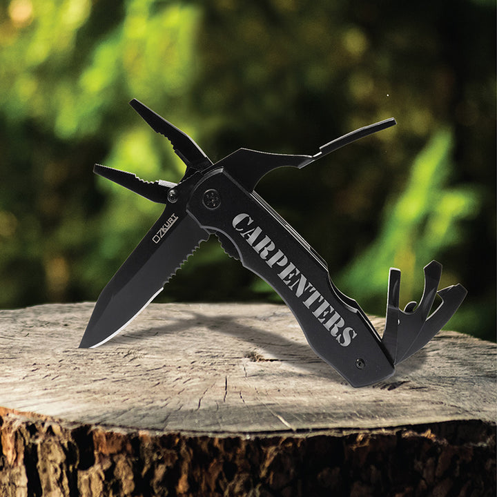 Laser Engraved Multitool Plier Knife, Custom Knife for Dad - GiftShire