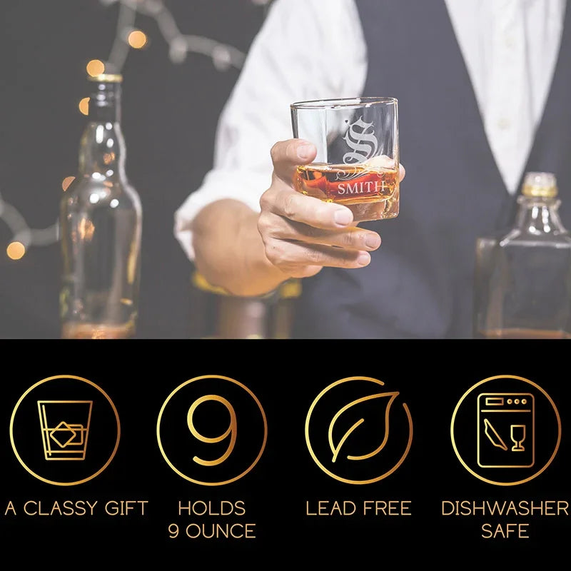 Lead Free Custom Whiskey Glass - GiftShire