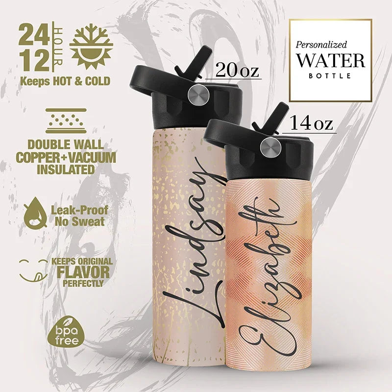 Leak Proof Custom Water Bottle - 20 Oz & 14 Oz - GiftShire