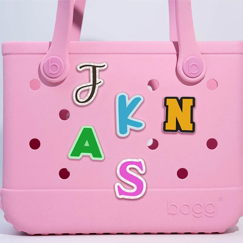 Letter Charms Clear Acrylic Custom Bag Accessory
