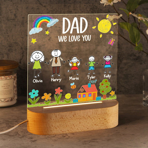 I Love You Dad Night Light for Father’s Day