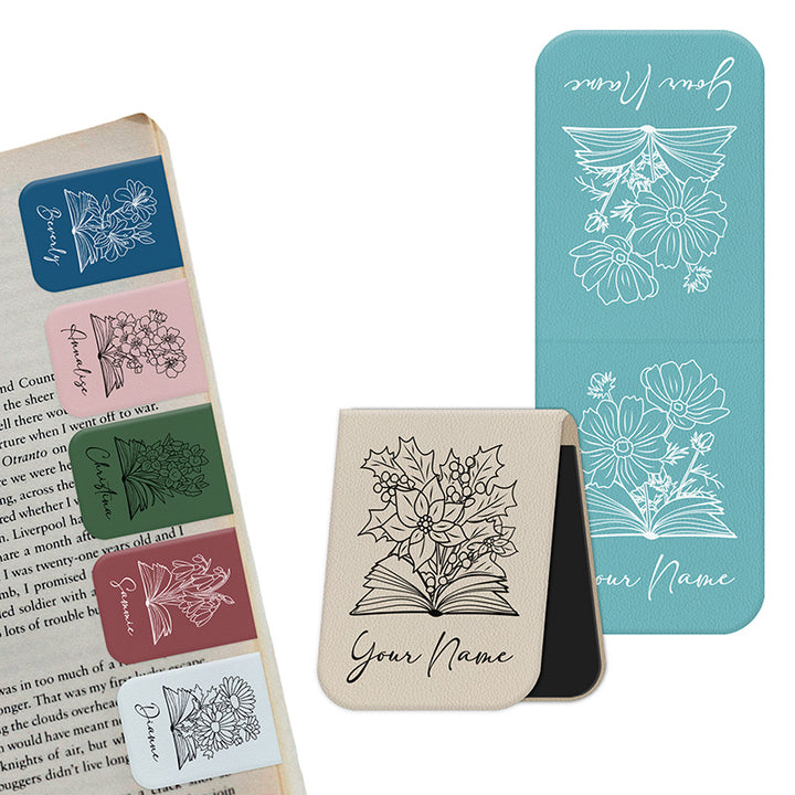 Magnetic Bookmark with Free Name Customization