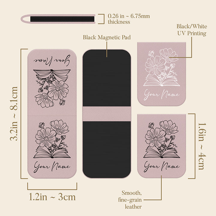 Magnetic Bookmark with Free Name Customization