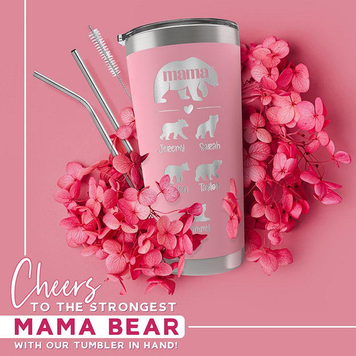 Mama Bear Tumbler Personalized - GiftShire