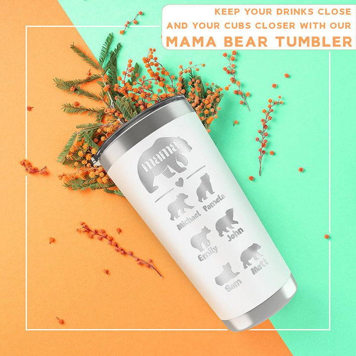 Mama Bear Tumbler Personalized - GiftShire