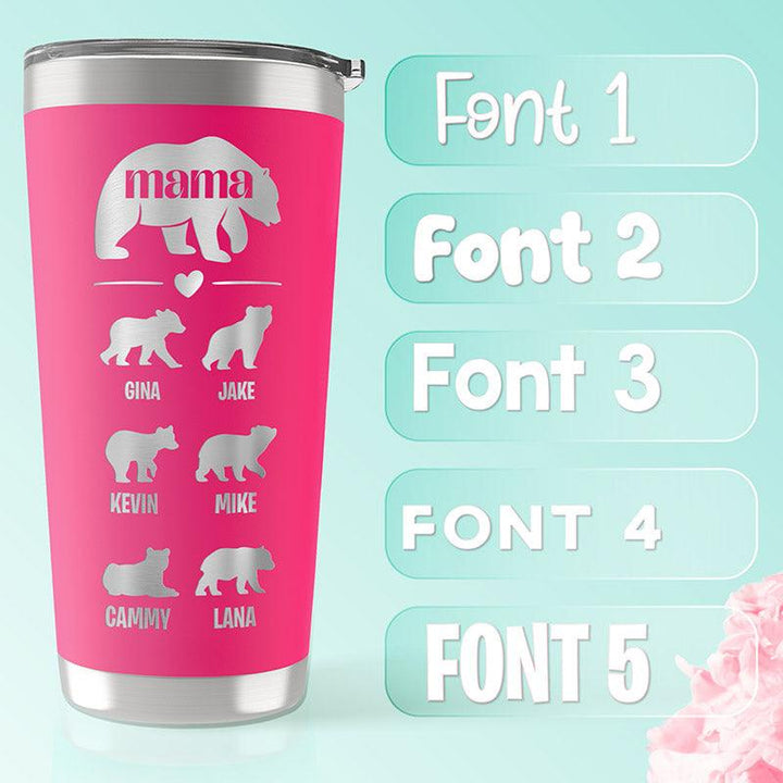 Mama Bear Tumbler Personalized - GiftShire