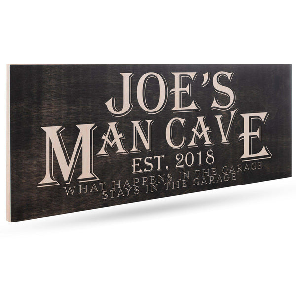 Man Cave Sign - Custom Wooden Sign, Personalized Man Cave Sign, Gift for Him - GiftShire