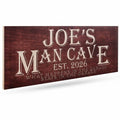 Man Cave Name Sign Decor for Garage Wall