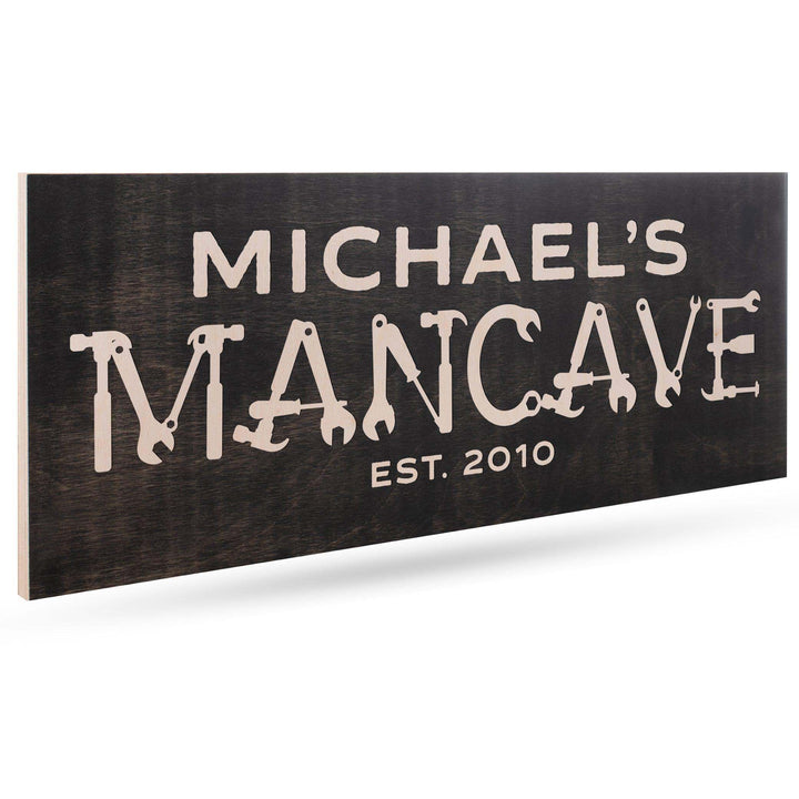 Personalized Wooden Sign - Custom Man Cave Sign, Gift for Man - GiftShire