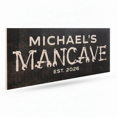 Personalized Wooden Shop Sign for Wall