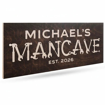 Personalized Wooden Shop Sign for Wall