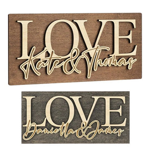 Maple Wood Love Sign - GiftShire