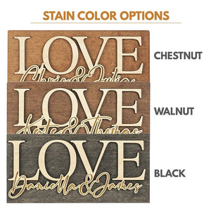 Maple Wood Love Sign - GiftShire