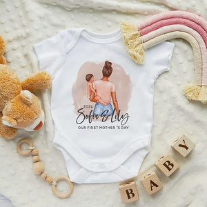 Baby and Mom' 1st Mother's Day Customized Matching Shirts - GiftShire