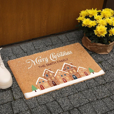Merry Christmas Doormat – Christmas Home Essentials with Free Customization