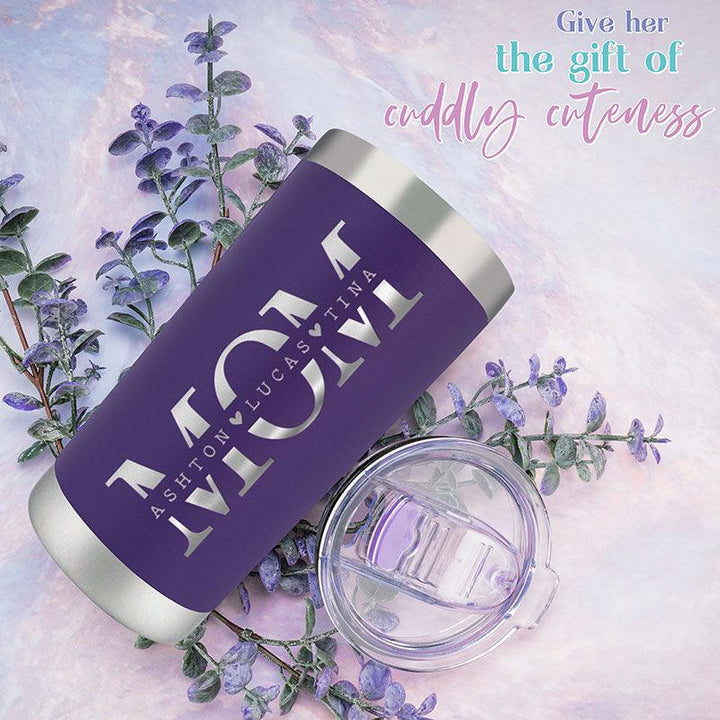 Mom Tumbler with Kid Names - GiftShire